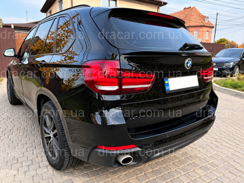 Спойлер під скло (нижній) BMW X5 F15 2013-2018 ABS пластик колір, чорний глянець артикул 9139