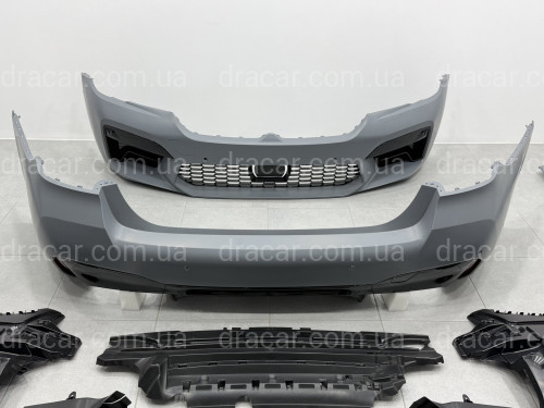 Комплект обвісу стиль M5 F90 LCI для BMW 5 series G30 2020-2023 (передній / задній бампер, пороги) артикул 8483