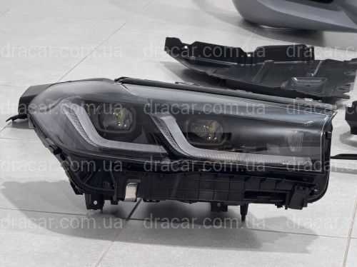 Комплект рестайлінгу передньої частини у стилі M5 LCI 2020+ для BMW 5 series G30 G31 2016-2020 з фарами Shadow Line артикул 10628