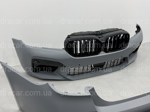 Комплект обвісу рестайлінг в стиле M5 Shadow Line LCI 2020+ для BMW 5 series G30 2016-2020 з фарами Shadow Line артикул 10621