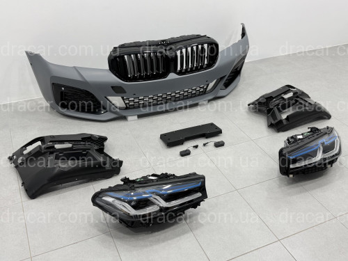 Комплект рестайлінгу передньої частини M paket LCI 2020+ для BMW 5 series G30 G31 2016-2020 з фарами BMW Laser артикул 8695