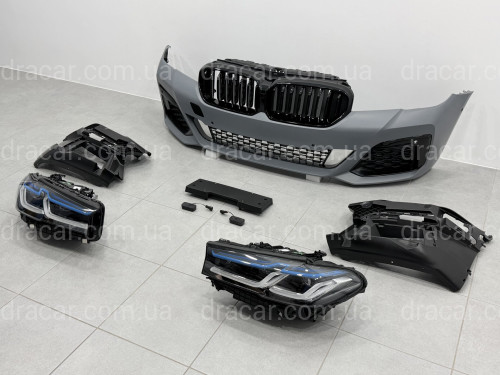 Комплект рестайлінгу передньої частини M paket LCI 2020+ для BMW 5 series G30 G31 2016-2020 з фарами BMW Laser артикул 8695