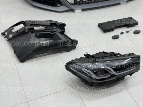 Комплект рестайлінгу передньої частини M paket LCI 2020+ для BMW 5 series G30 G31 2016-2020 з фарами Shadow Line артикул 10632