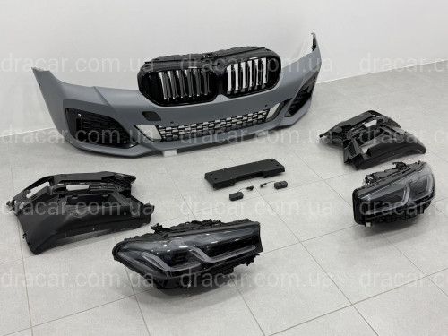 Комплект обвісу рестайлінг M paket LCI 2020+ для BMW 5 series G30 2016-2020 з фарами Shadow Line артикул 10662