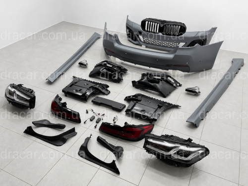 Комплект обвісу рестайлінг M paket LCI 2020+ для BMW 5 series G30 2016-2020 з фарами BMW LED артикул 10661