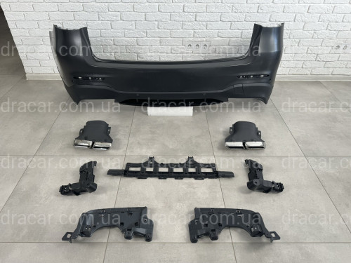 Задній бампер із трубами AMG GLC63 Mercedes-Benz GLC class X253 2015-2019 артикул 10672