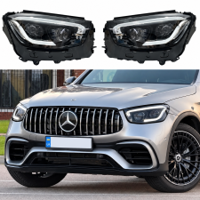 Фари рестайлінг MULTIBEAM для Mercedes GLC-Class X253/C253 2015-2019 із заміною бампера на 2020+