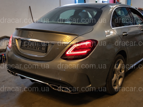 Задні LED ліхтарі рестайлінг 2019+ для Mercedes-Benz C-class W205 2015-2021 жовтий поворот артикул 8167
