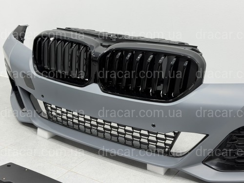 Комплект обвісу M paket LCI BMW 5 series G30 2020+ (передній / задній бампер, пороги, насадки на труби, жалюзі, ніздрі) артикул 10573