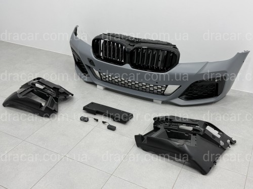 Комплект обвісу M paket LCI BMW 5 series G30 2020+ (передній / задній бампер, пороги, насадки на труби, жалюзі, ніздрі) артикул 10573