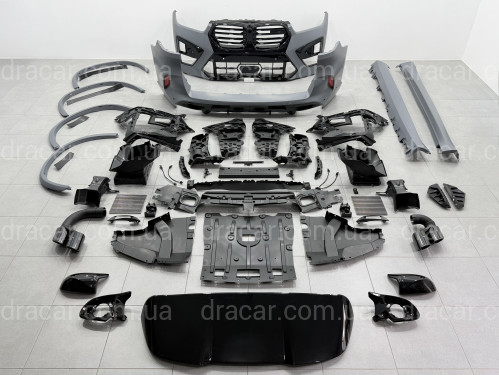 Комплект обвісу X5M F95 BMW для G05 2023-2025 (бампера у зборі, пороги, арки, ніздрі, корпуса дзеркал, зябра, спойлер) артикул 10660