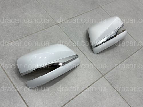 Кришки накладки дзеркал Lexus LX 570/450D 2016-2021 GX 460 2009-2023 перламутр білий 2шт. артикул 10723