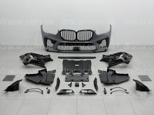 Передній бампер X5M F95 з решіткою для BMW G05 2018-2022 артикул 10731
