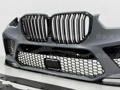 Передній бампер X5M F95 з решіткою для BMW G05 2018-2022 артикул 10731