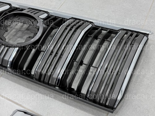Решетка радиатора с ресницами Toyota Land Cruiser Prado 150 2018-2022 артикул 7491