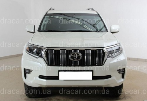 Решетка радиатора с ресницами Toyota Land Cruiser Prado 150 2018-2022 артикул 7491