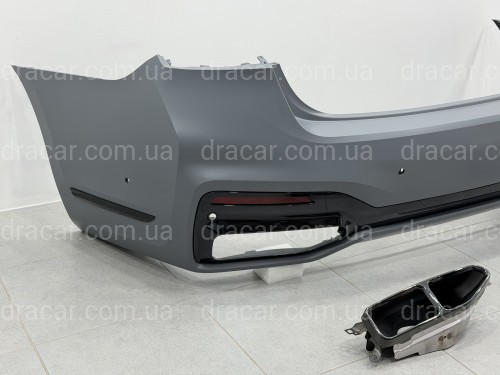 Бампер задній з насадками M760 BLACK для BMW 7 series G12 2019-2022 артикул 10738