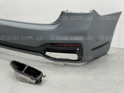 Бампер задній з насадками M760 BLACK для BMW 7 series G12 2019-2022 артикул 10738