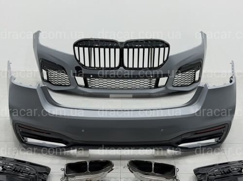 Комплект обвісу з решіткою M760 BLACK для BMW 7 series G12 2019-2022 артикул 10742