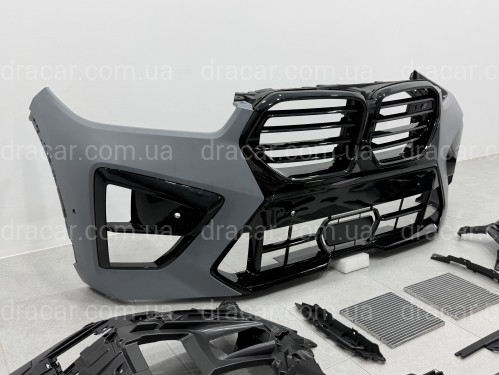 Рестайлінг комплект обвісу передньої частини X5M F95 2023+ з фарами SHADOW LINE для BMW X5 G05 F95 2018-2022 артикул 10883