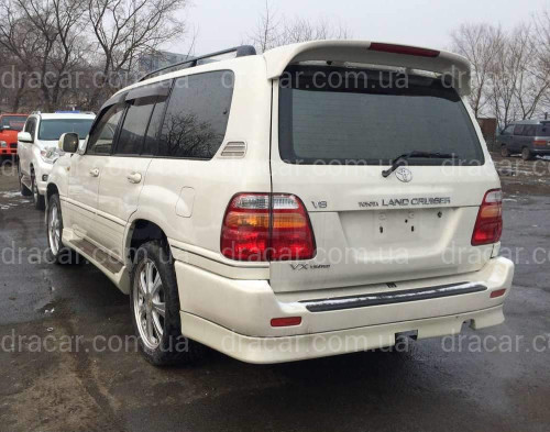 Спойлер козирок Toyota Land Cruiser 100 / Lexus LX 470 1998-2007 ABS пластик колір чорний, модель Maxi артикул 3902