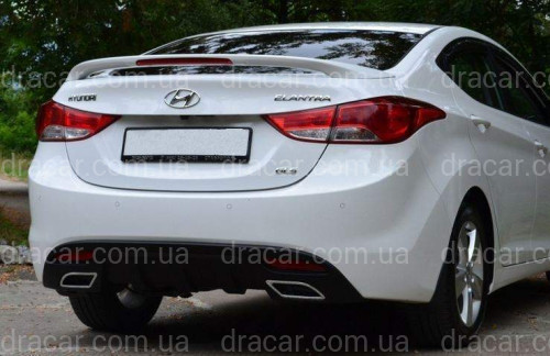 Спойлер на багажник Hyundai Elantra MD 2010-2015 зі стоп сигналом ABS пластик артикул 3767