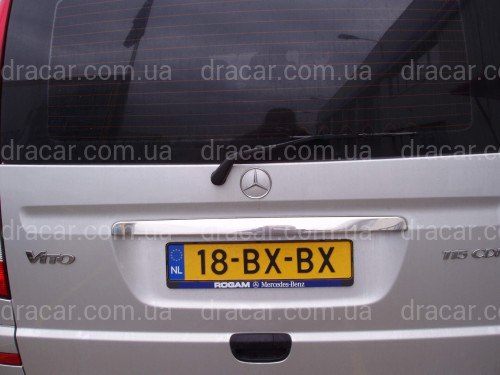 Хром накладка на планку багажника Mercedes-Benz Vito/Viano W639 2004-2014 ляда (нержавіюча сталь) артикул 1024