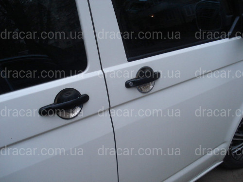 Хром накладки під ручки (мильниці) Volkswagen Caddy 04-15 / T5 03-15 (нержавіюча сталь) 4 штучні артикул 1035