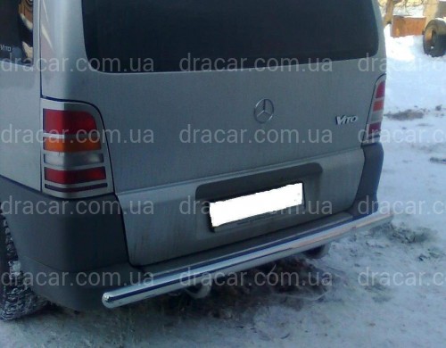 Хром накладки на стопи Mercedes-Benz Vito W638 1996-2003 (нержавіюча сталь) артикул 1229