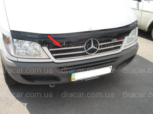Хром накладки на решітку радіатора Mercedes-Benz Sprinter W901 2003-2006 артикул 1330