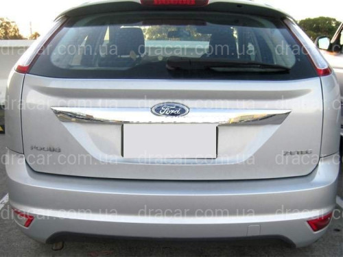 Хром накладка на планку багажника на Ford Focus хетчбек 2008-2010 хромований пластик артикул 1878