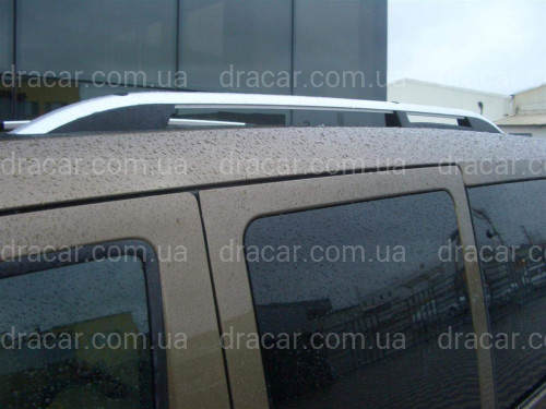 Рейлінги на дах модель CROWN Ford Transit Connect / Tourneo 2004-2015 КОРОТКА БАЗА, колір сірий мат артикул 2242