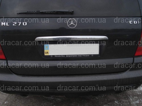 Хром накладка на планку багажника Mercedes-Benz W163 ML 1998-2005 (нержавіюча сталь) артикул 2491