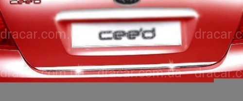 Хром накладка нижньої кромки багажника Kia Ceed 2010-2012 (нержавіюча сталь) артикул 2663