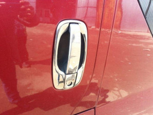 Окантування ручок Opel Vivaro / Renault Trafic / Nissan Primastar (нержавіюча сталь) 4 шт.