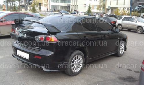 Спойлер на багажник EVO Lancer X 2007-2015 ABS пластик під фарбування артикул 107