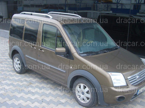 Рейлінги на дах модель CROWN Ford Transit Connect / Tourneo 2004-2015 КОРОТКА БАЗА, колір сірий мат артикул 2242