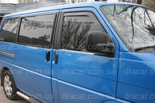 Молдінги вікна нижні Volkswagen T-4 Transporter/ Caravelle/ Multivan 1991-2003 (нержавіюча сталь) артикул 2429