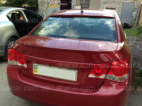 Спойлер ліп багажника Chevrolet Cruze 2009-2016 ABS пластик під фарбування артикул 2986