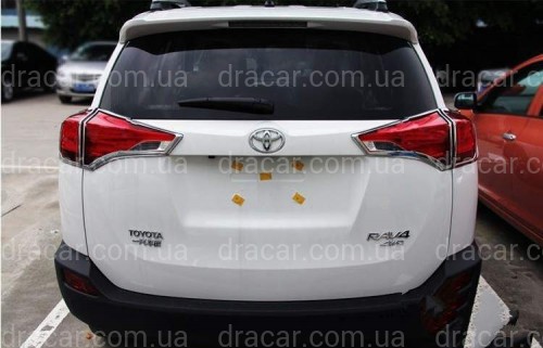 Хром накладки на стопи Toyota RAV-4 2013-2015 артикул 3295