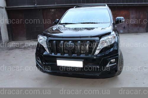 Спідниця переднього бампера Modelista Toyota Land Cruiser Prado 150 рестайлінг 2013+ (білий) артикул 3488