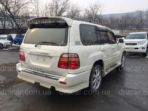 Спойлер козирок Toyota Land Cruiser 100 / Lexus LX 470 1998-2007 ABS пластик колір чорний, модель Maxi артикул 3902