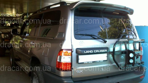 Спойлер козирок Toyota Land Cruiser 105 1998-2007 розпашонка 2 двері (ABS під фарбування) артикул 3903
