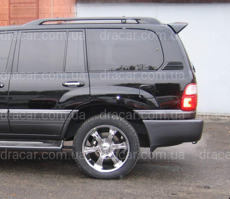 Спойлер козирок Toyota Land Cruiser 100 / Lexus LX 470 1998-2007 ABS пластик колір чорний артикул 697
