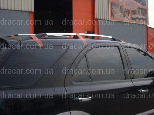 Рейлінги на дах Kia Sorento 2003-2009 із металевими кінцевиками. артикул 860