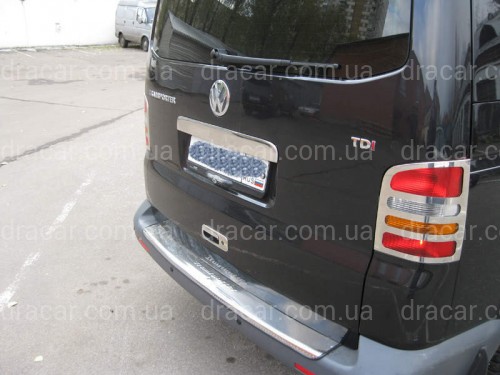 Хром накладки на стопи Volkswagen T-5 Transporter/ Caravelle/ Multivan 2004-(нержавіюча сталь) артикул 952
