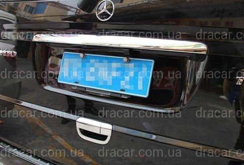 Замінна хром планка номера пластик Mercedes-Benz Vito/Viano W639 2004-2014 (ABS пластик) артикул 3277