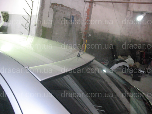 Козирок на скло Mercedes-Benz E class W211 2003-2009 ABS пластик під фарбування артикул 360