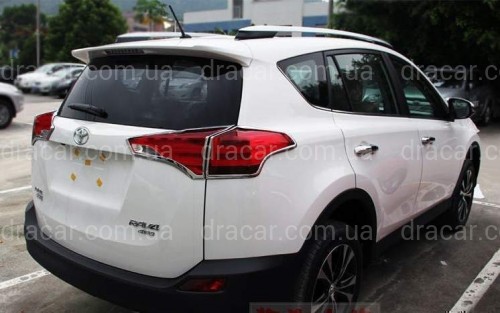 Хром накладки на стопи Toyota RAV-4 2013-2015 артикул 3295