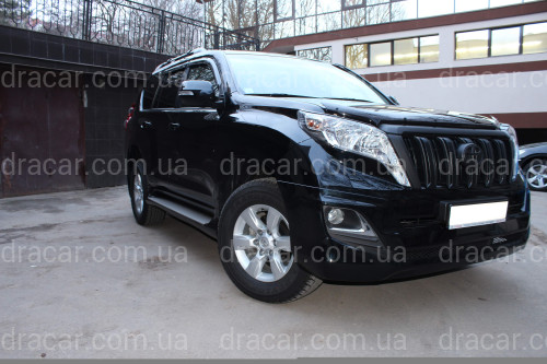 Спідниця переднього бампера Modelista Toyota Land Cruiser Prado 150 рестайлінг 2013+ (білий) артикул 3488